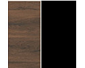 дуб ліворно/чорний 