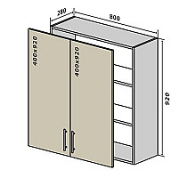 Кухня Gama Верхня Секція №61 В80Б-920 