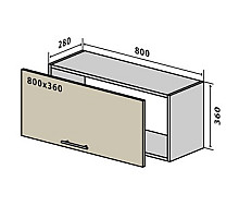 Кухня Gama Верхня Секція №11 В80-36 