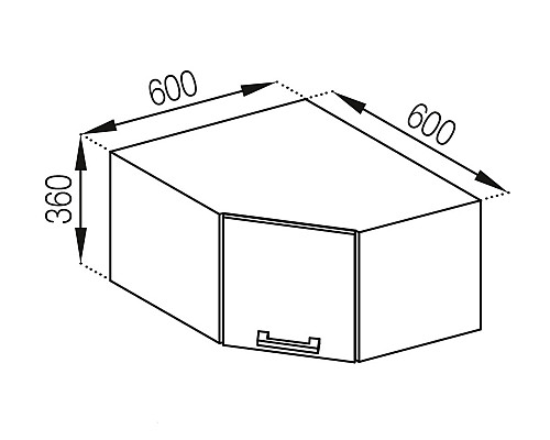 Кухня Аріель Антресоль А60-60
