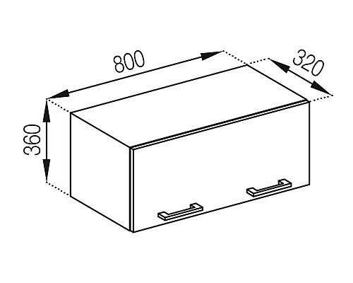 Кухня Тіна Антресолі А80