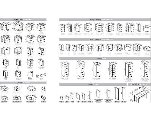 Кухня Заріна секція антресолі А Панель