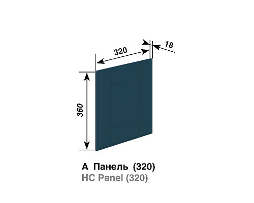 Кухня Доминика Антресоль А Панель 