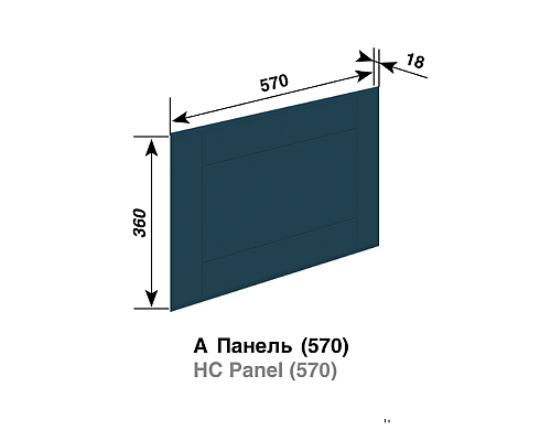 Кухня Доминика Антресоль А Панель 