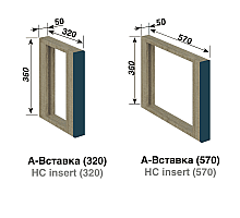 Кухня Доминика Антресоль А Вставка 