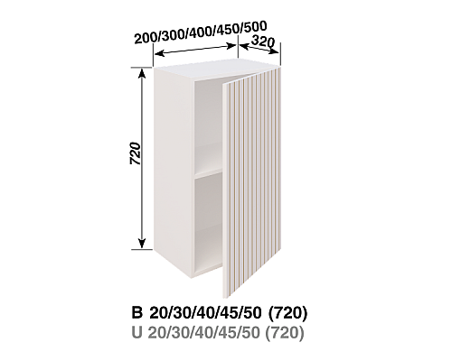 Кухня Смужка В30