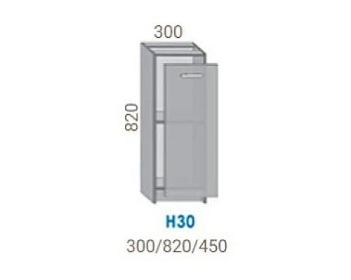 Нижняя секция Н30 кухня Ника 