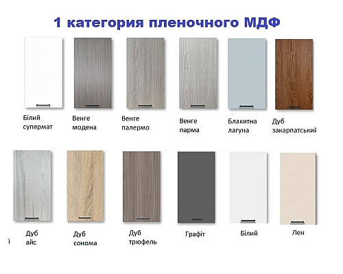 Кухня Аріель Антресоль А60-60 Прямий кут