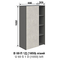 Кухня Графіті В60П 1Д лівий