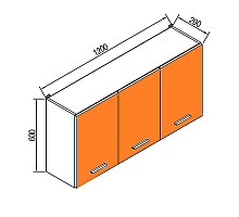 Верхня секція В120 Кухня Віола 
