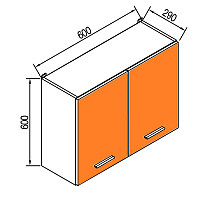 Верхня секція В60 Кухня Віола 
