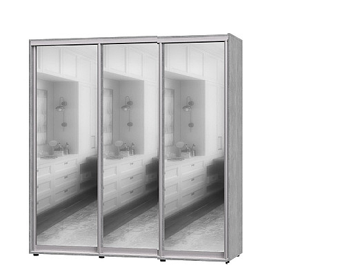 Шафа-купе Стандарт 3 двері фасади (Дзеркала)
