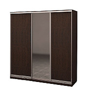 Шафа-купе стандарт фасади 3 двері (ДСП-Дзеркало-ДСП)