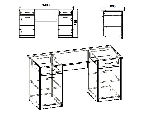Вчитель-2 Стіл письмовий