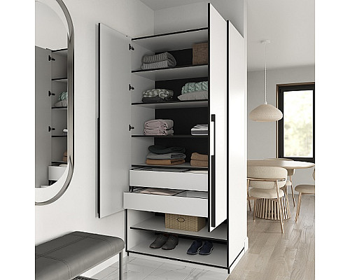 Шафа на 2 дверцят з полицями R-0003 RAMO 