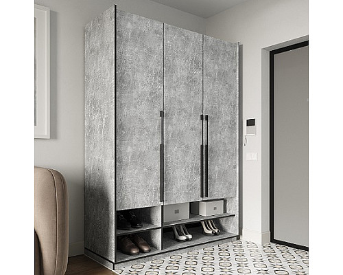 Шафа на 3 дверцят з полицями R-0005 RAMO 