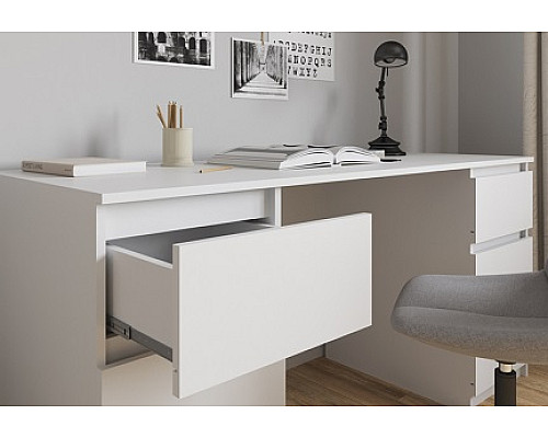 Т228 Стіл на 2 тумби (корпус білий)