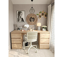 Т228 Стіл на 2 тумби (корпус дуб сонома)