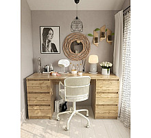 Т228 Стіл на 2 тумби (корпус аппалачі)