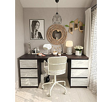 Т228 Стіл на 2 тумби (корпус венге)