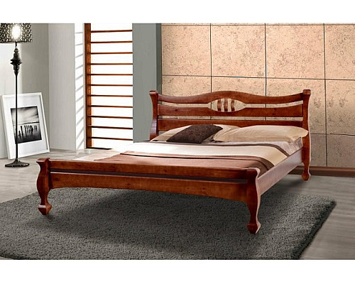 Далас дерев'яне ліжко з ламелями 1200/1400*1900/2000