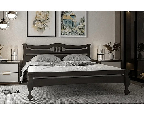 Далас дерев'яне ліжко з ламелями 1200/1400*1900/2000