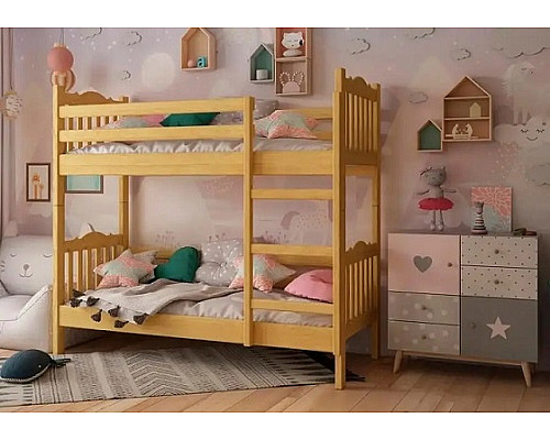 Тандем дерев'яне ліжко двохярусне 900*1900/2000