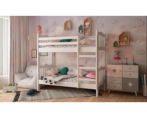 Тандем дерев'яне ліжко двохярусне 900*1900/2000