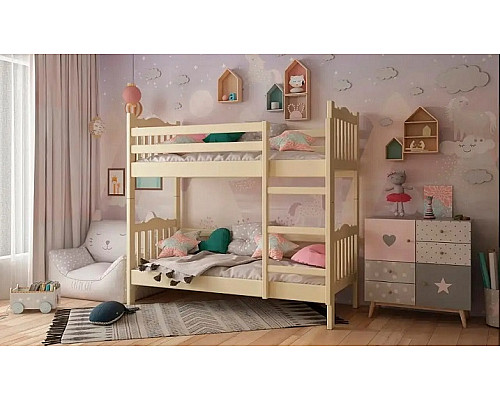 Тандем дерев'яне ліжко двохярусне 900*1900/2000