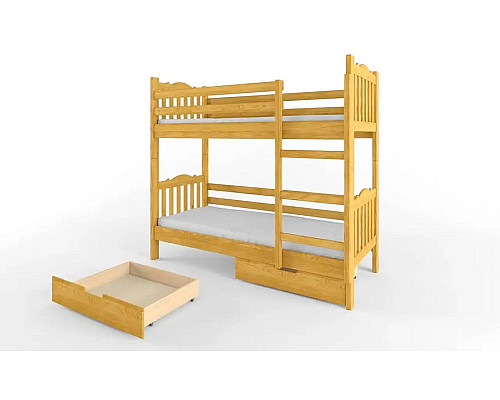 Тандем дерев'яне ліжко двохярусне 900*1900/2000
