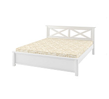 Двуспальная кровать Mebigrand Прованс Н Белый (RAL9003) 140х200 см (DMBG-1570)
