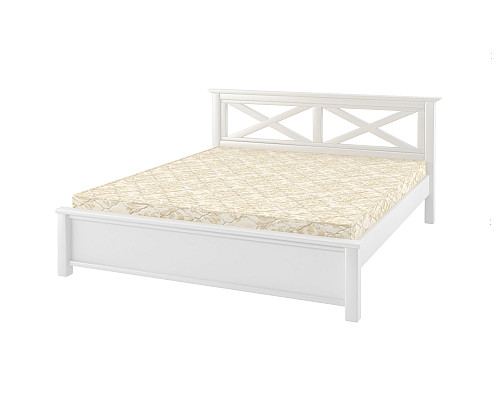 Двуспальная кровать Mebigrand Прованс Н Белый (RAL9003) 140х200 см (DMBG-1570)