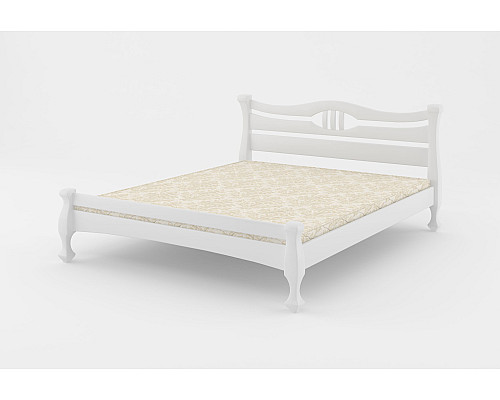 Двуспальная кровать Mebigrand Даллас Белый (RAL9003) 160х200 см (DMBG-1769)