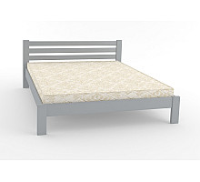 Двуспальная кровать Mebigrand Колумбия Светло-серый (RAL 7040) 140х200 см (DMBG-2044)