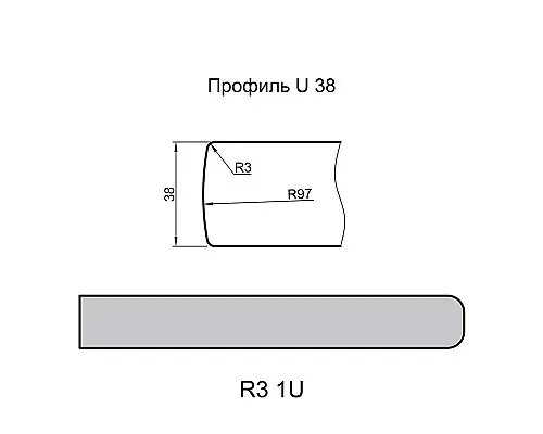 Столешница Петра беж 28 мм